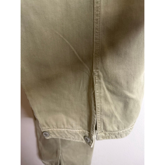 Women's Free People Green Wide Barrel Leg Cargo Pants Size 8 - Picture 4 of 8